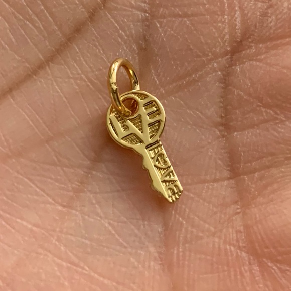 NWOT Padlock and Key CZ Dangle Charm Sterling Silver 925 - Picture 6 of 13